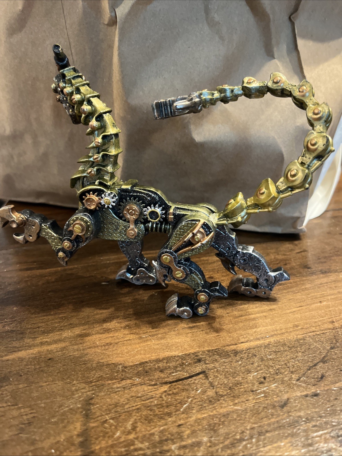 Safari LTD Steampunk Copper Clockwork Robot Dragon Figure 2019