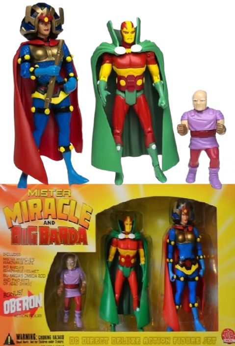 DC Direct Mister Miracle and Big Barda w/ Oberon Deluxe Figure Set NEW