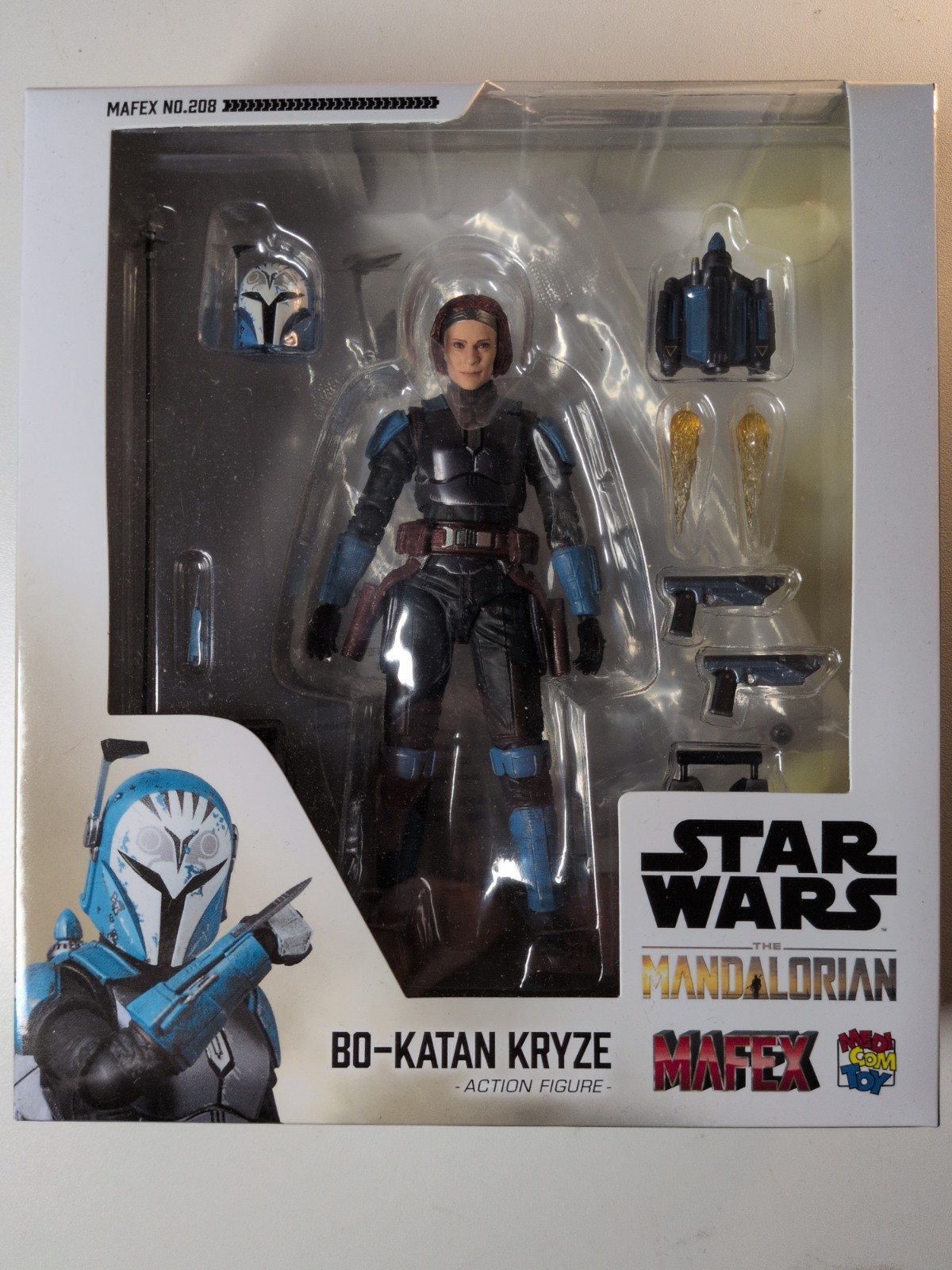 MAFEX No.208 MAFEX BO-KATAN KRYZE (The Mandalorian Ver.) Medicom Toy New Sealed