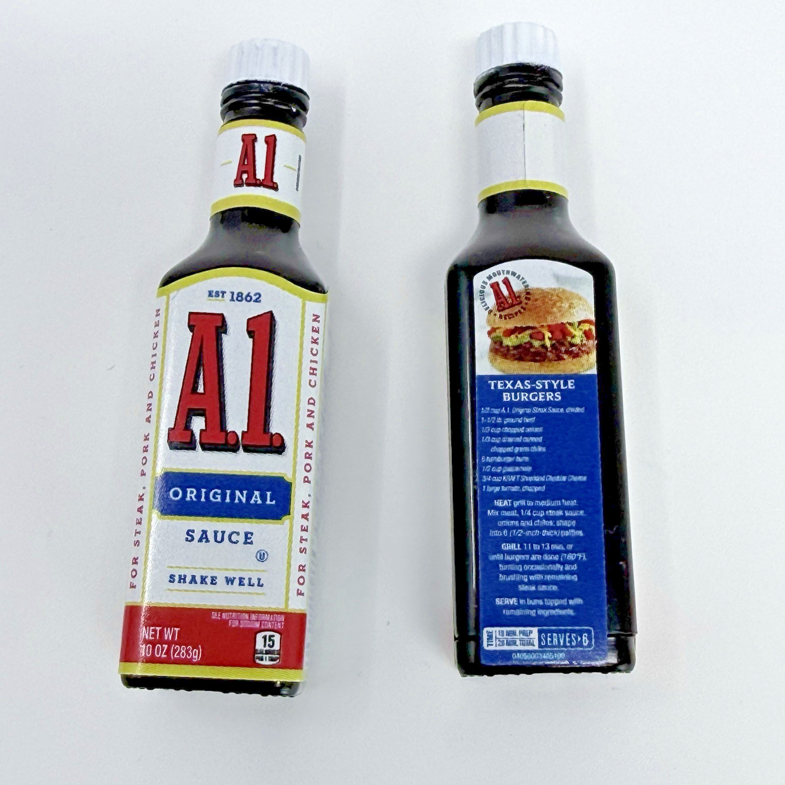 ZURU Mini Brands Condiments & Snacks Set – Heinz, A1, Kraft, Blue Diamond