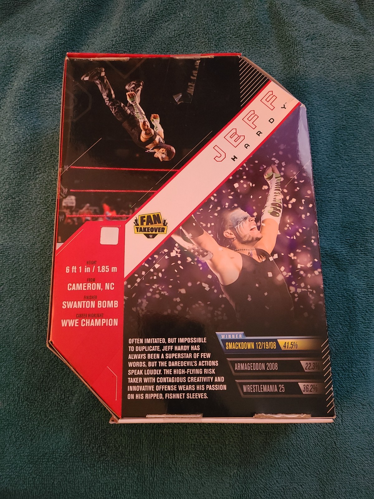 WWE AUTOGRAPHED! Jeff Hardy figure