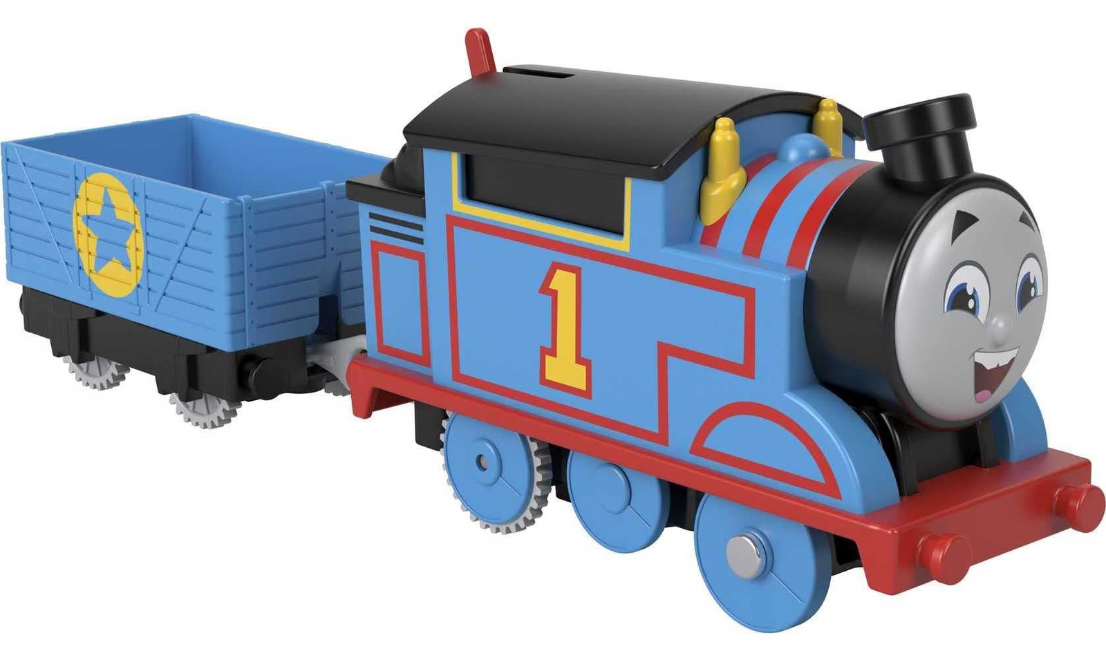 Motorized Train Thomas Battery-Powered Engine with Cargo for Pretend Play Pre…