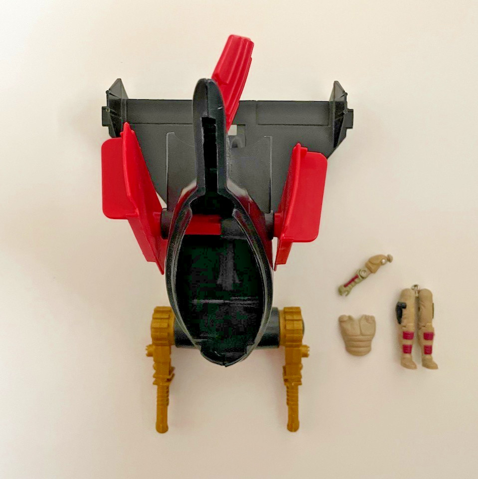 1988 Gi Joe Nullifer Body Parts and Anti Gravity Pod Missing Parts Lot