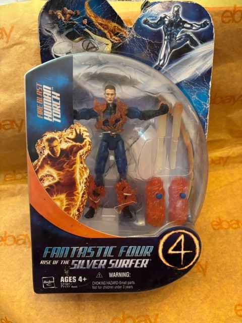 Fantastic Four Rise Of The Silver Surfer Fire Blast Human Torch 6&Prime; Figure New