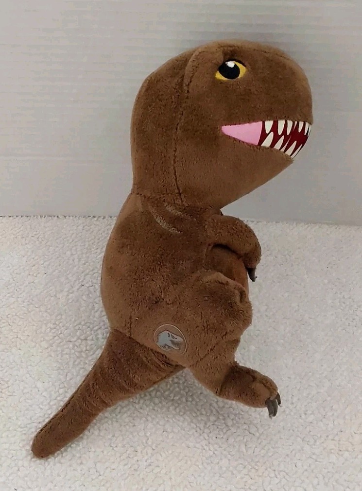 Universal Studios Jurassic World Brown T-Rex Dinosaur Buddy 9” Plush Stuffed