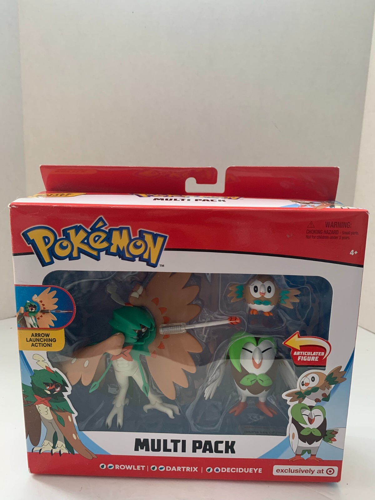 Pokemon Multi Pack Rowlet Dartrix Decidueye New Target Exclusive 4+