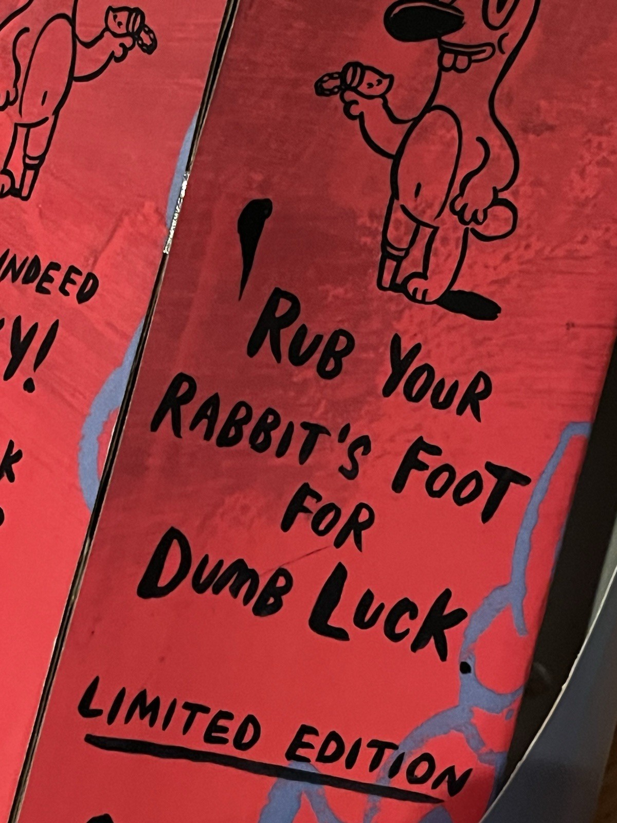 Gary Baseman 10&Prime; White Dumb Luck Rabbit LE #98/100 • RARE