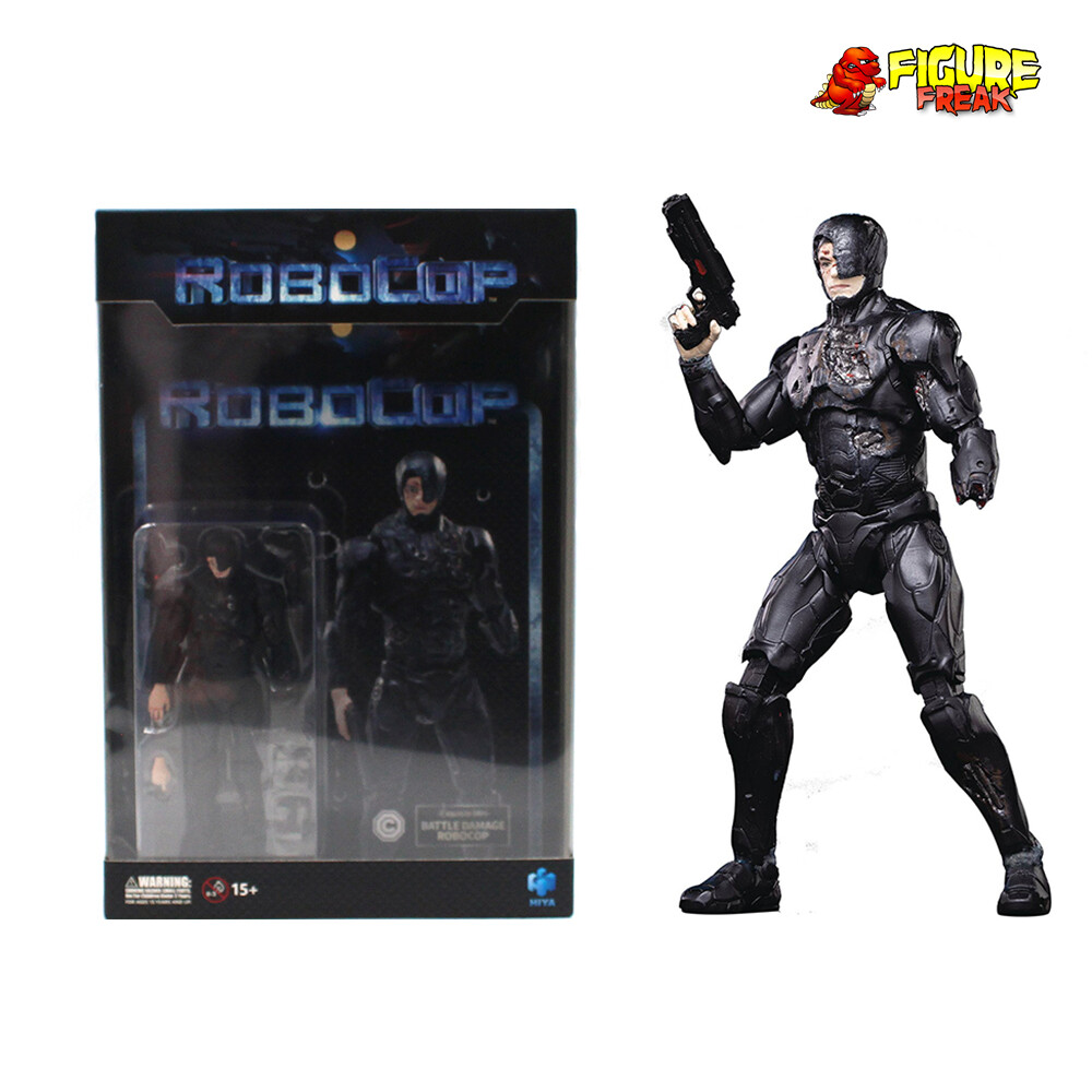 Hiya Toys Robocop 2014 Battle Damage Robocop 4.5&Prime; Action Figure (1:18 Scale)