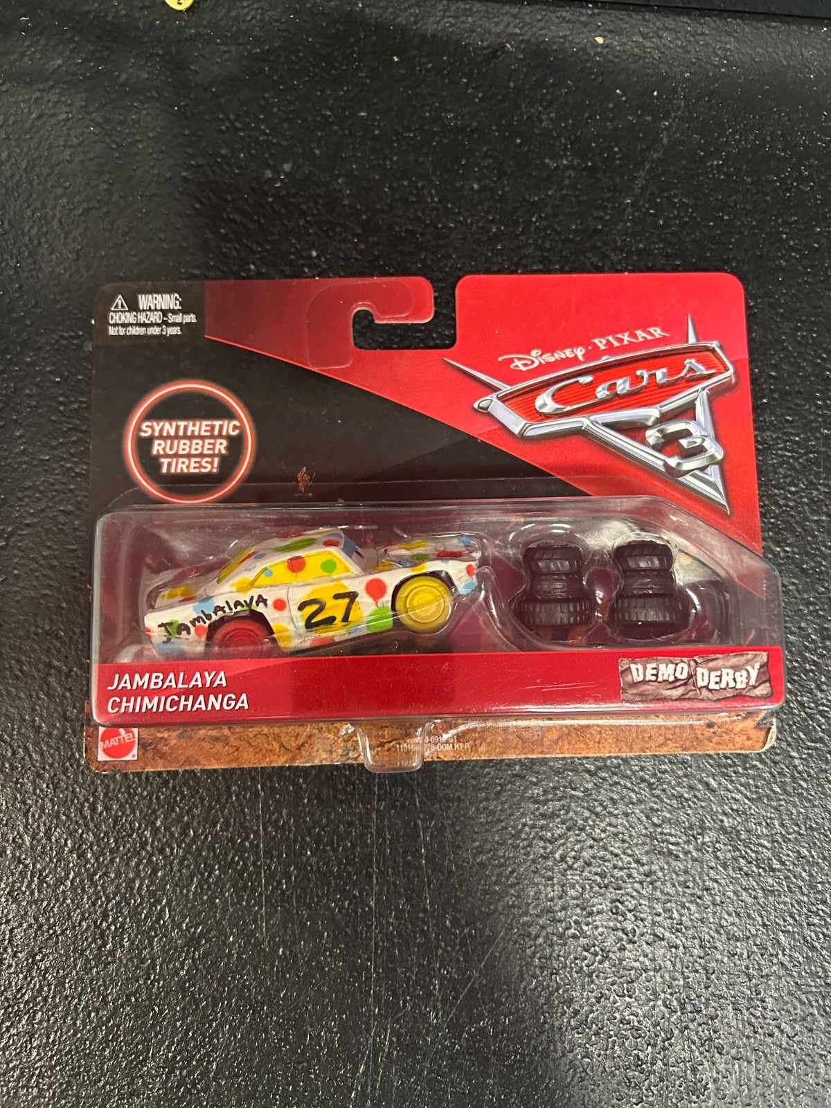 Disney Pixar Cars Demo Derby Synthetic Rubber Tires Jambalaya Walmart Exclusive