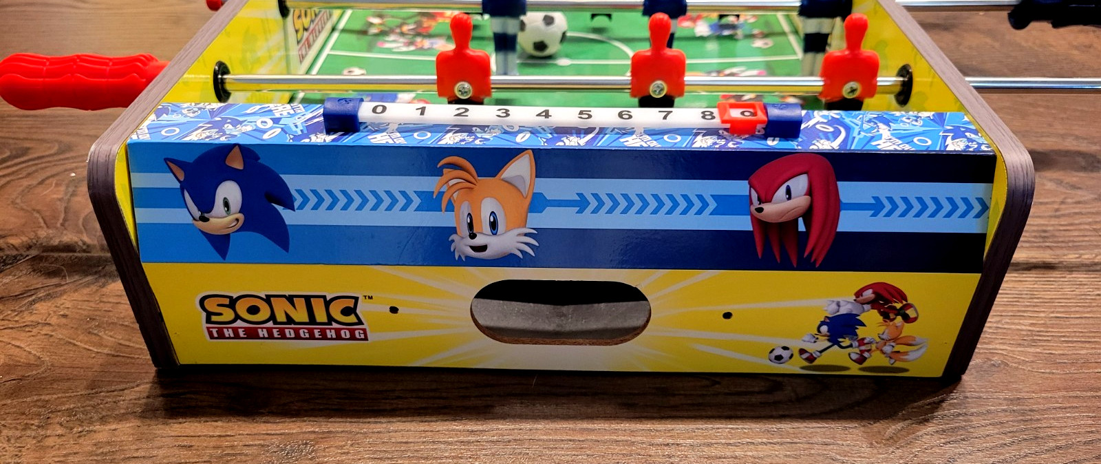 Sonic The Hedgehog Foosball Table Top Edition Shoot & Score Action W/ Ball 18×12