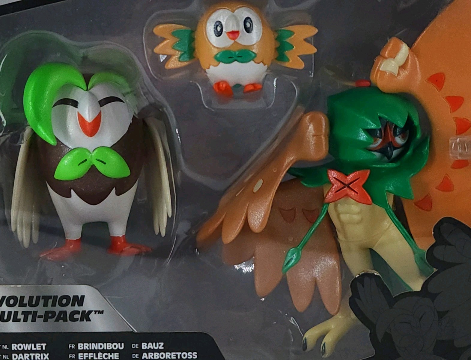 Pokemon Select Evolution Multi-Pack Rowlet Datrix Decidueye Action Figures NEW