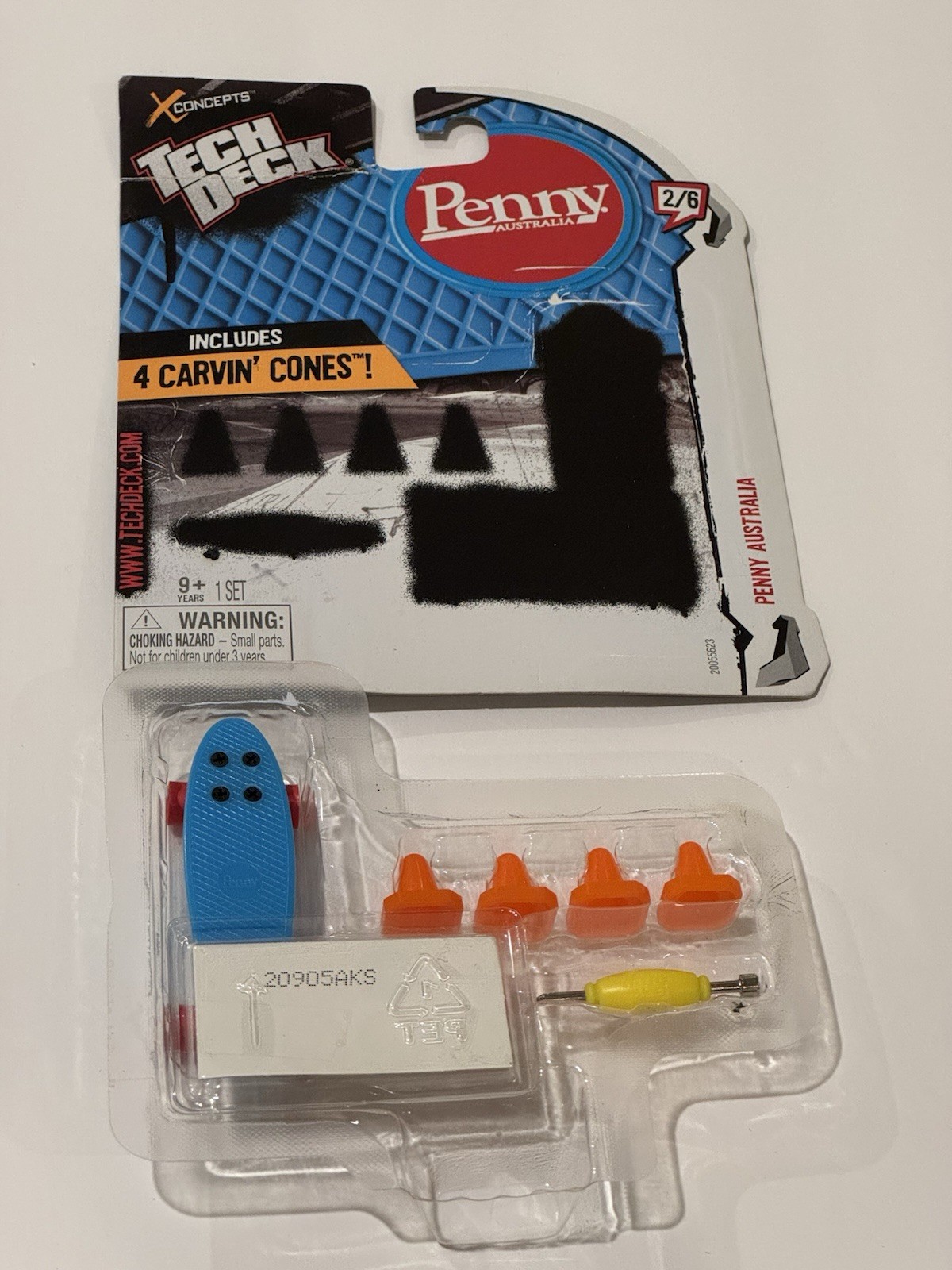 Tech Deck Penny Australia Fingerboard 4 Carvin Cones 96 mm Skateboard NEW READ