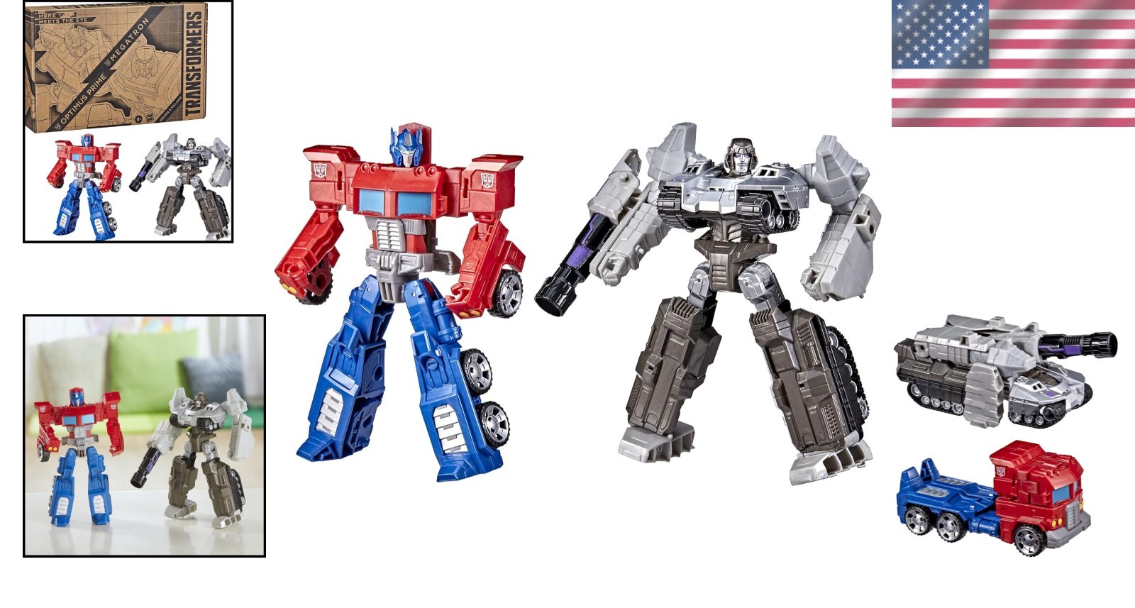 Collectible 7-Inch Action Figures: Optimus Prime and Megatron – Fun for Ages 6+