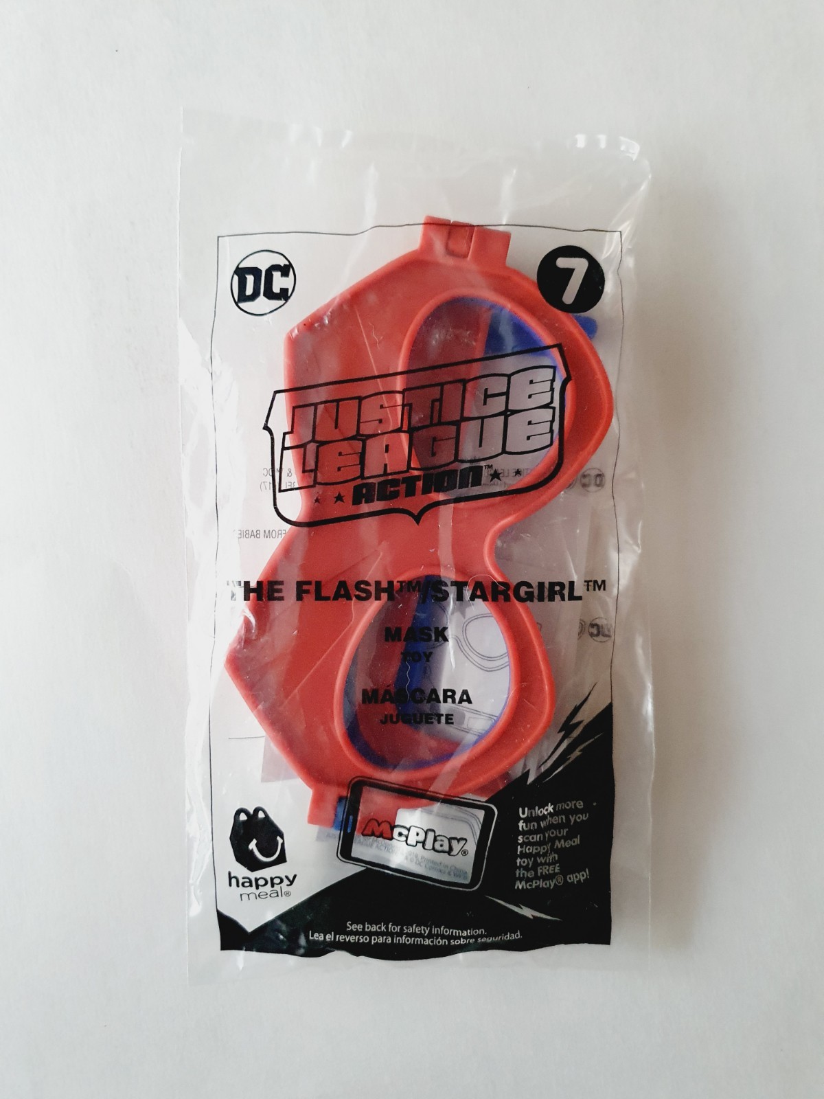 McDonald&rsquo;s Justice League Action The Flash/Stargirl Mask 2018 #7 Happy Meal Toy