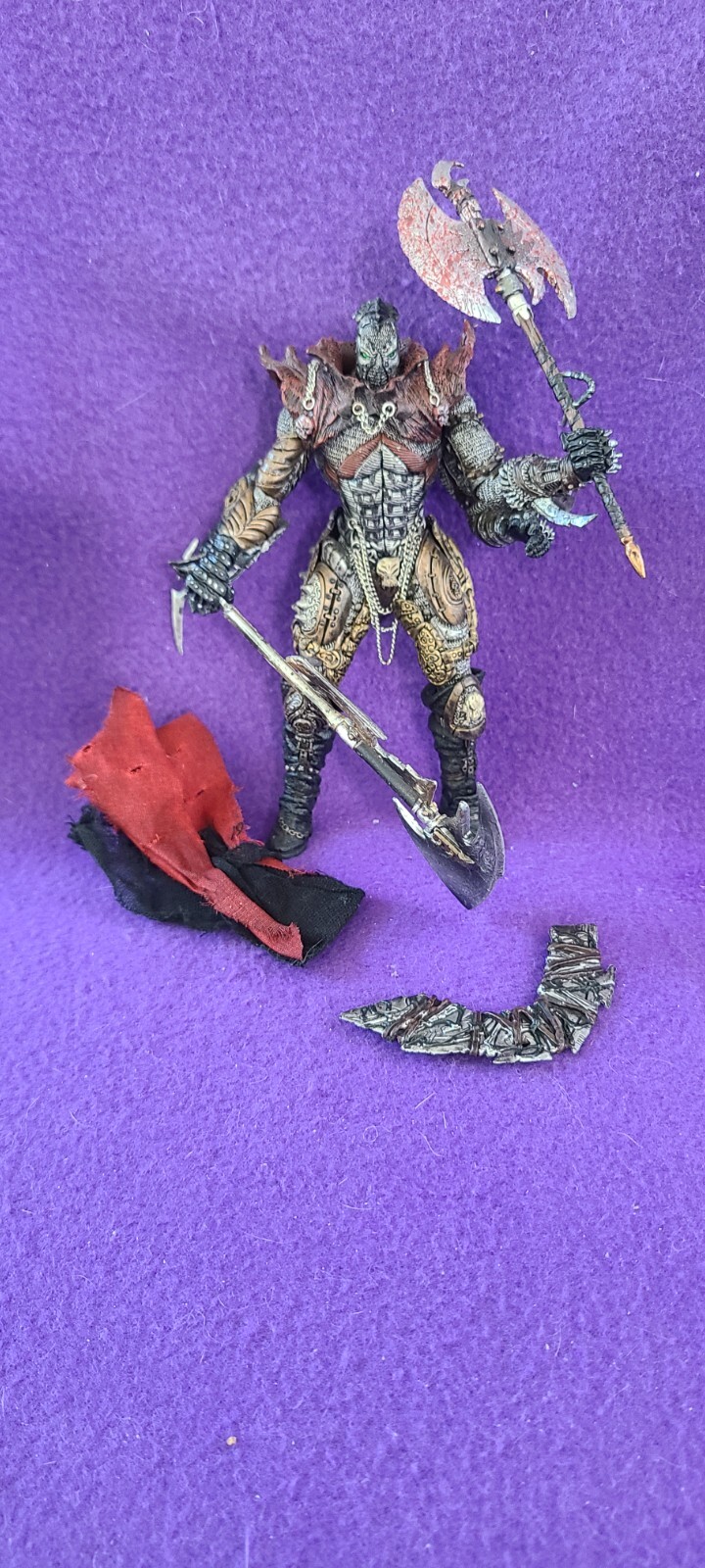 SPAWN THE BLACK HEART – McFarlane Dark Ages Series 14 – LOOSE – 1999 – COMPLETE