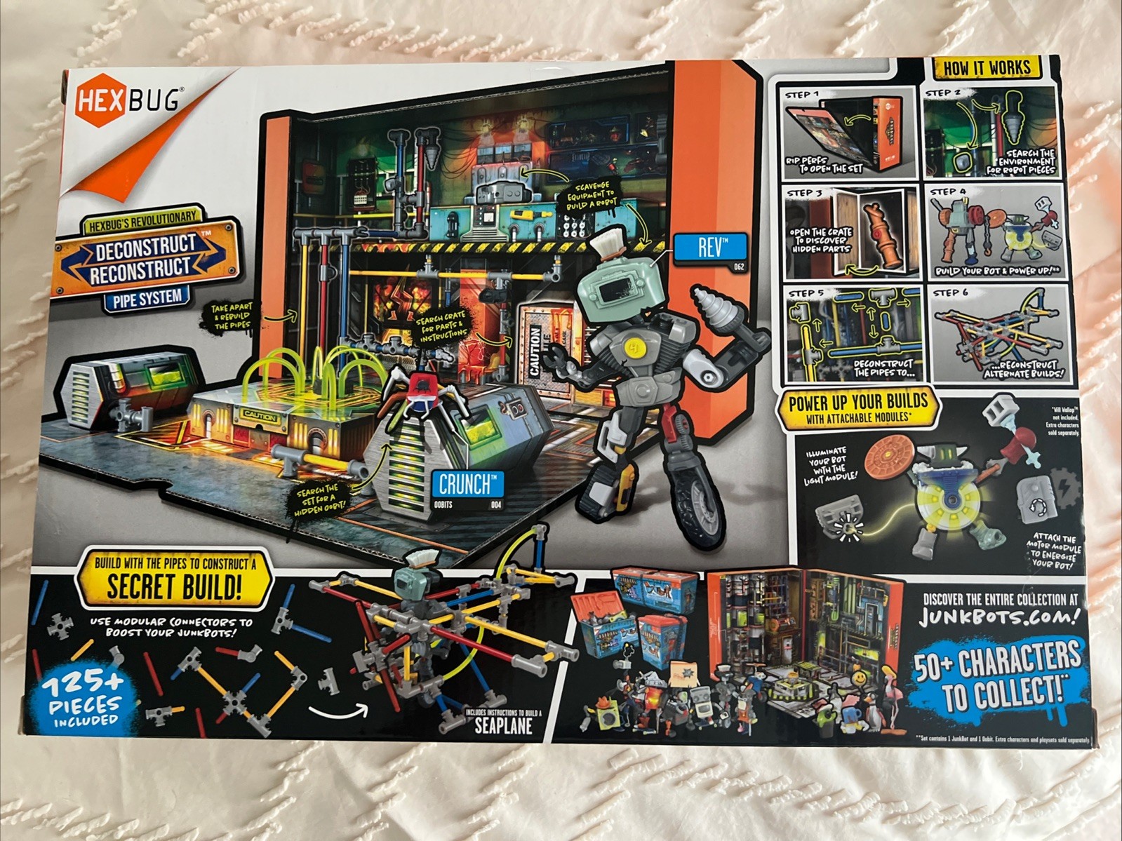 HEXBUG « JUNK BOTS REV&rsquo;S HIDEOUT » 125+ CONSTRUCTION PIECES – NEW