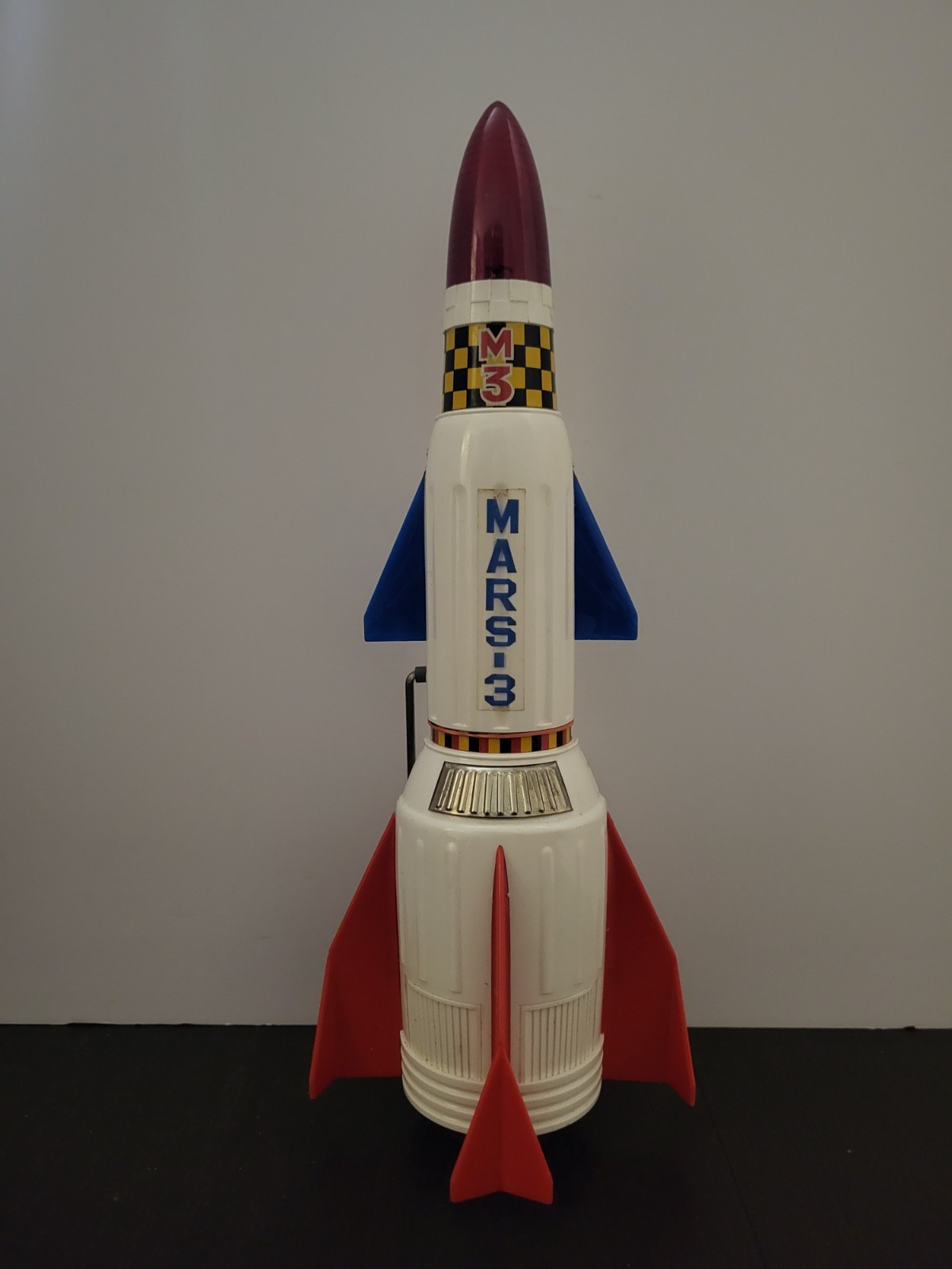 Battery Powered Space Rocket 1960s MARS 3 Vintage Original 100% COMPLETE w Box