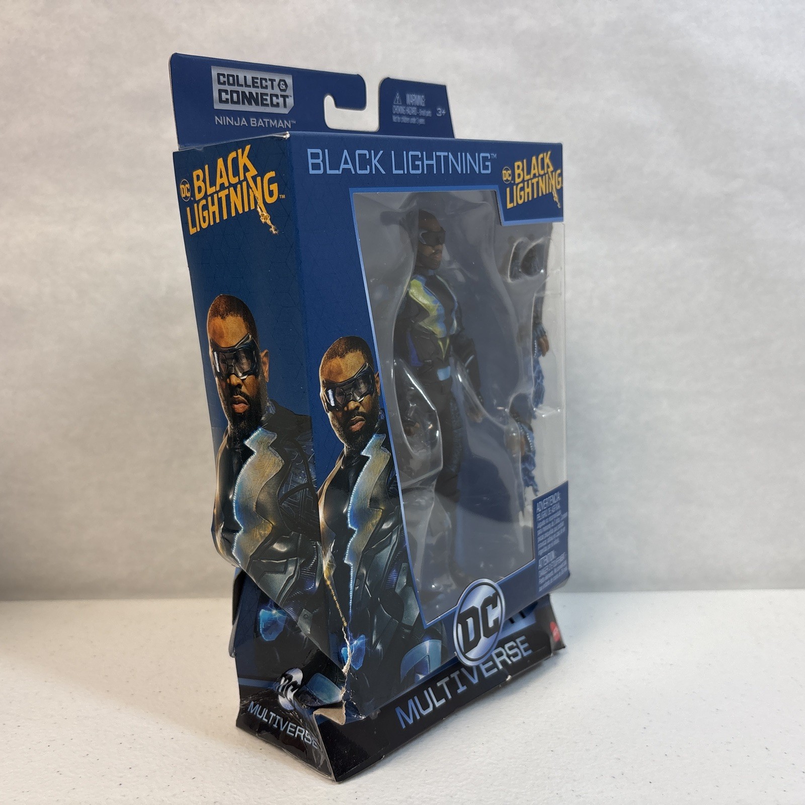 DC Multiverse Ninja Batman Series Black Lightning 6” New In Crushed Dmgd Box