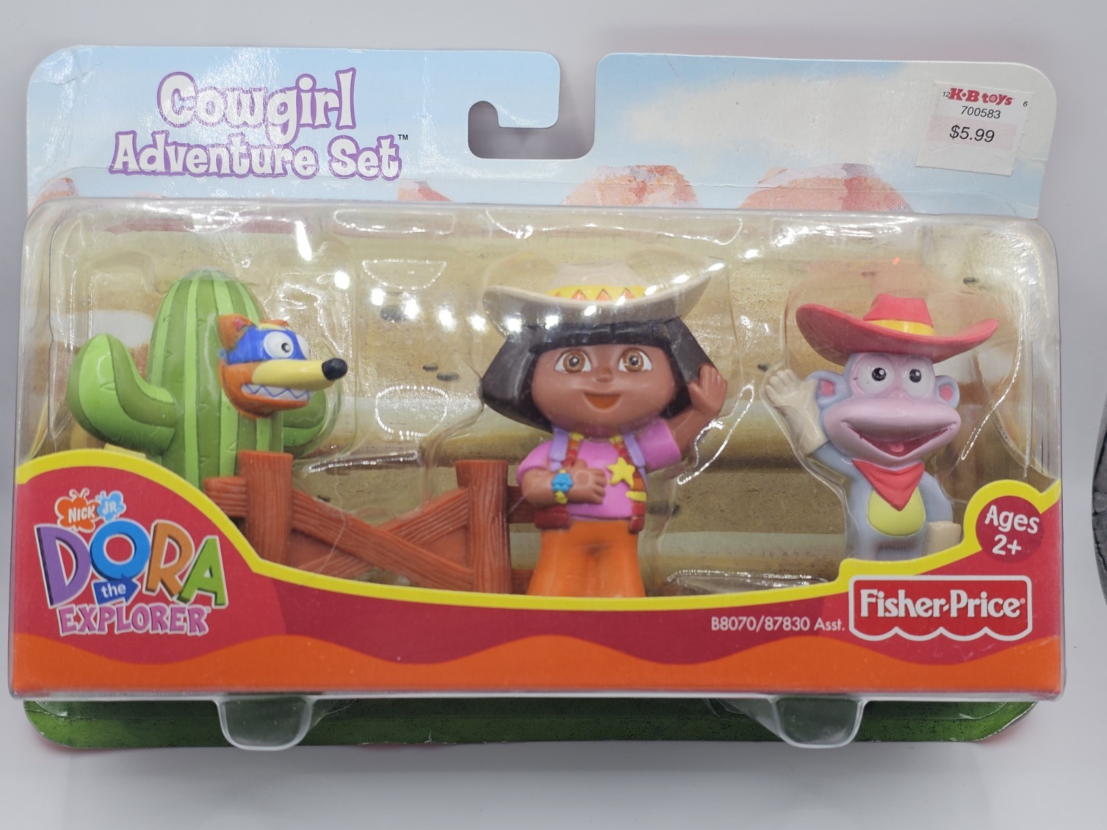 Dora the Explorer Cowgirl Adventure Set – Swiper- Boots- 2003 – Retired – NEW