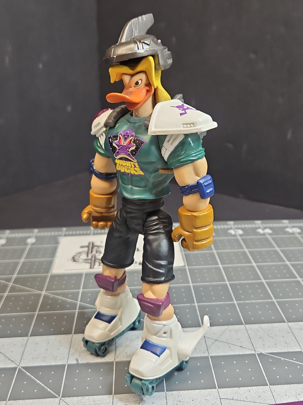 1997 Mighty Ducks STICKFIRE NOSEDIVE Action Figure Disney Mattel As Shown