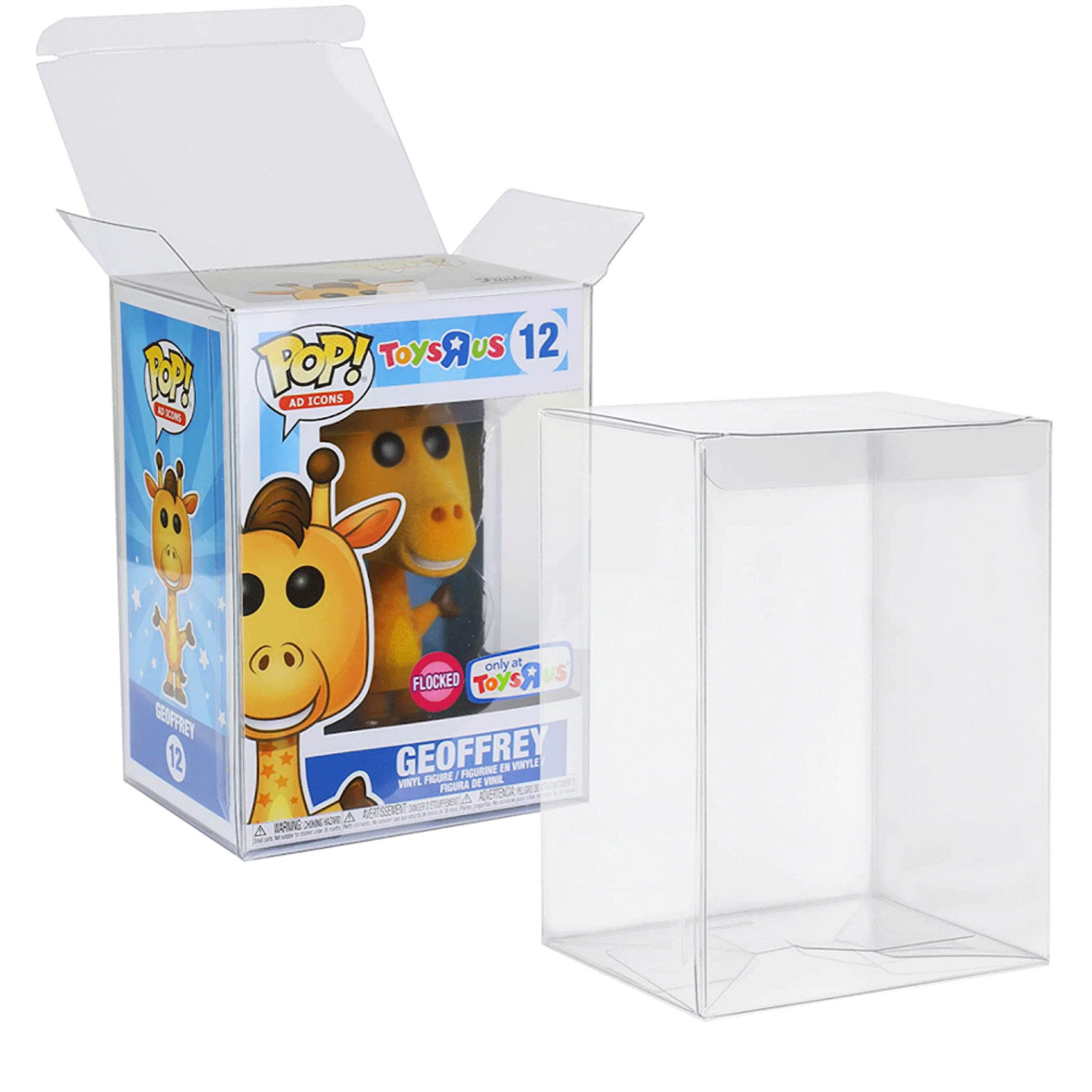 Pop Protector Compatible with 4&Prime; Funko POP! Figures Clear Pop Case Display Box