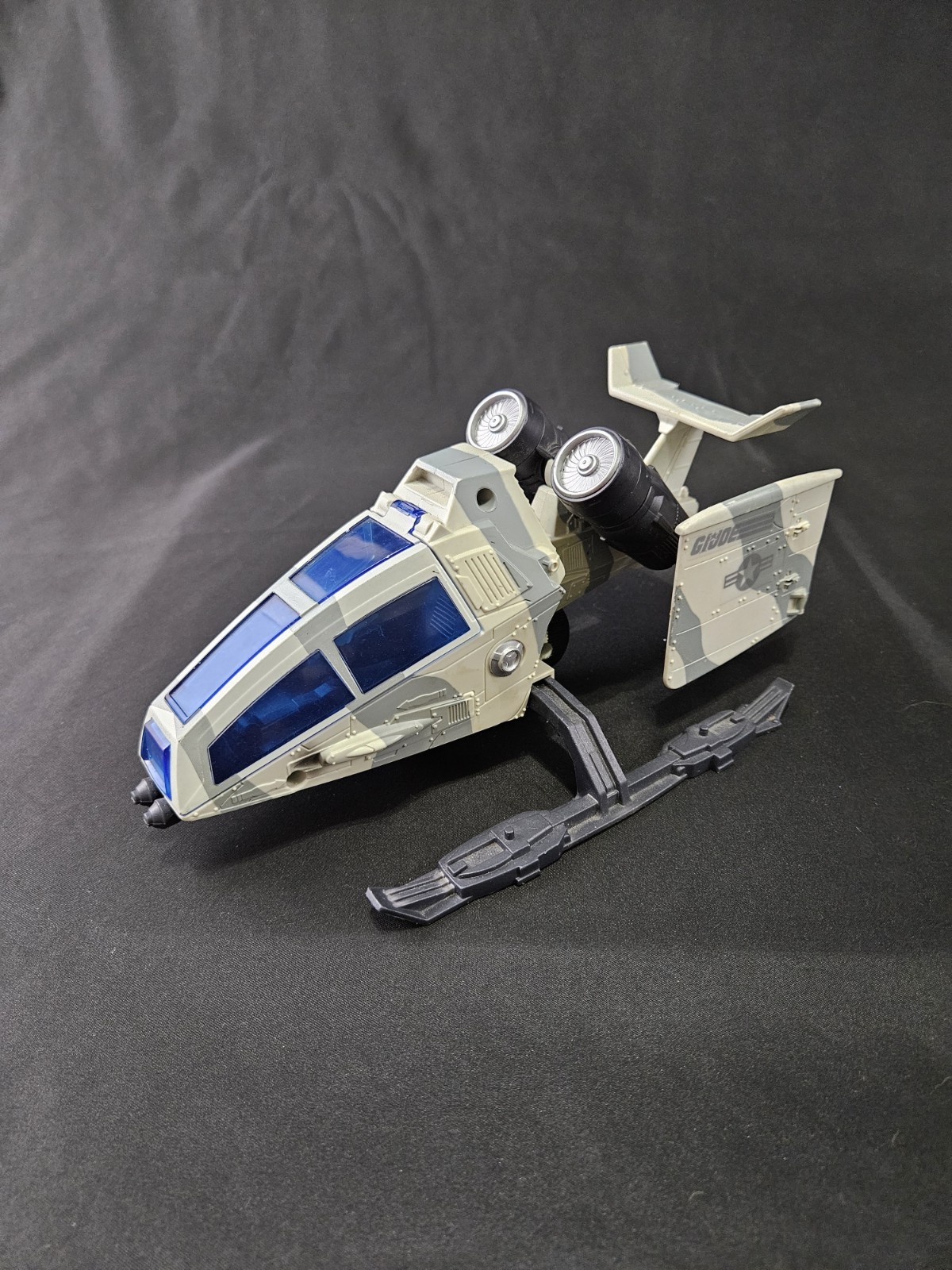 GI Joe 50th Anniversary Ghost Hawk Vechicle Battle Below Zero Incomplete Missing