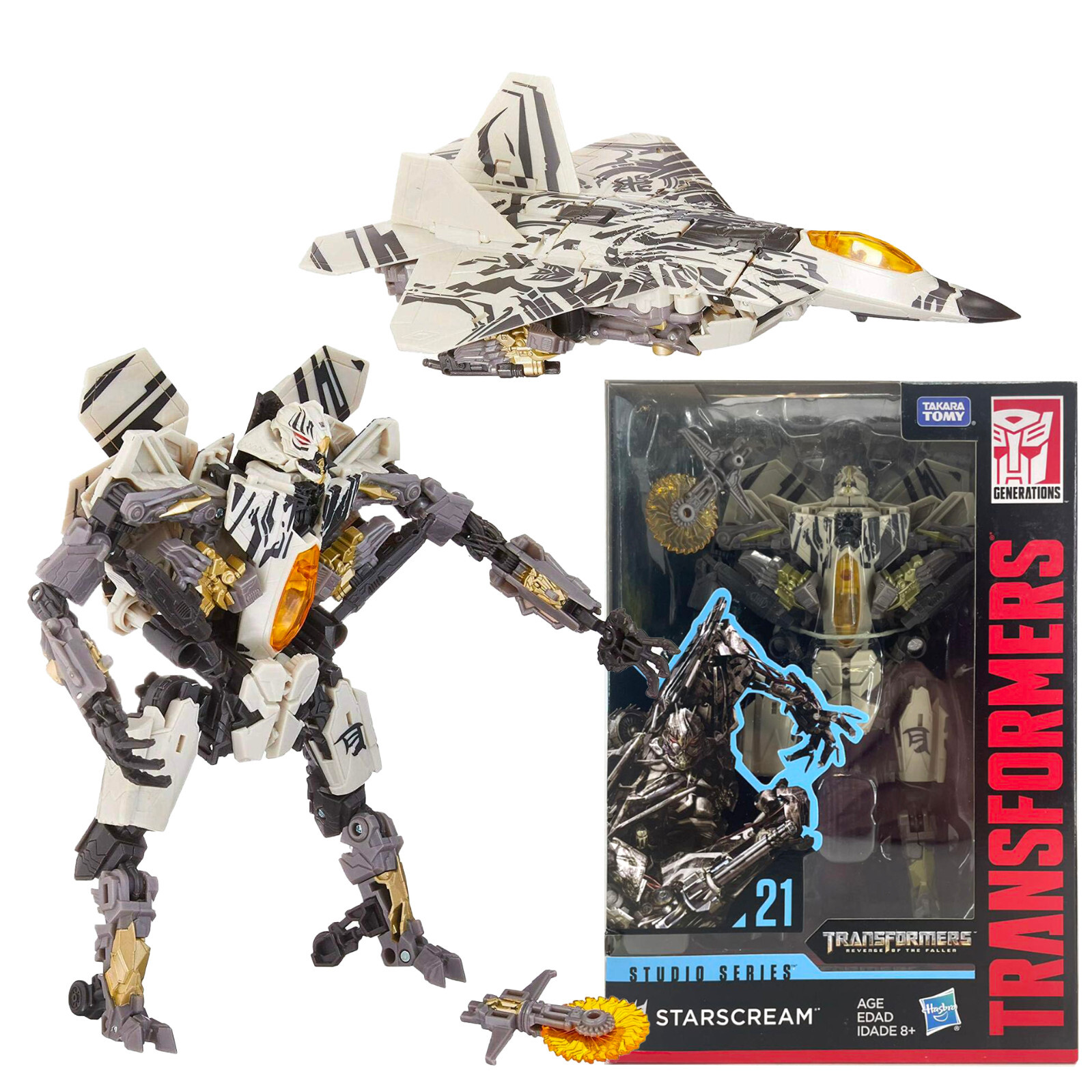 Transformers Studio Series 21 Starscream 7&Prime; Action Figure Hasbro Toy New in Box