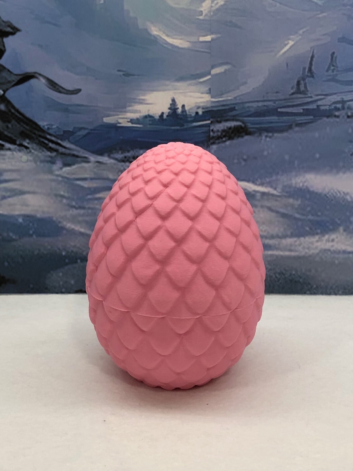 Cherry Blossom Dragon with Dragon Egg, 3D Printed Articulated Dragon Fidget Toy