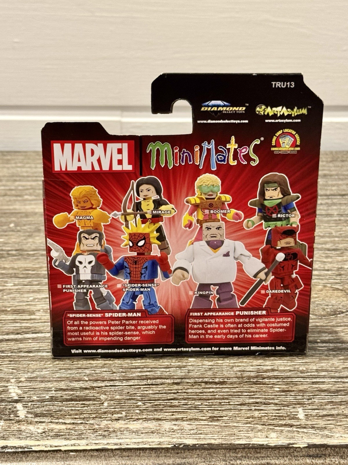Marvel MiniMates 2 Pack Spider-Sense Spider-Man & First Appearance Punisher New