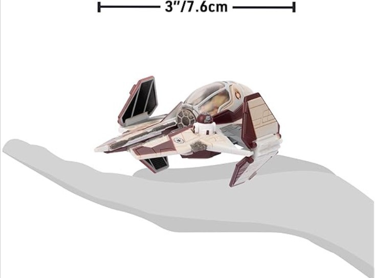 Star Wars Micro Galaxy Squadron Series 3 Obi-Wan&rsquo;s Jedi Interceptor and R4-P17