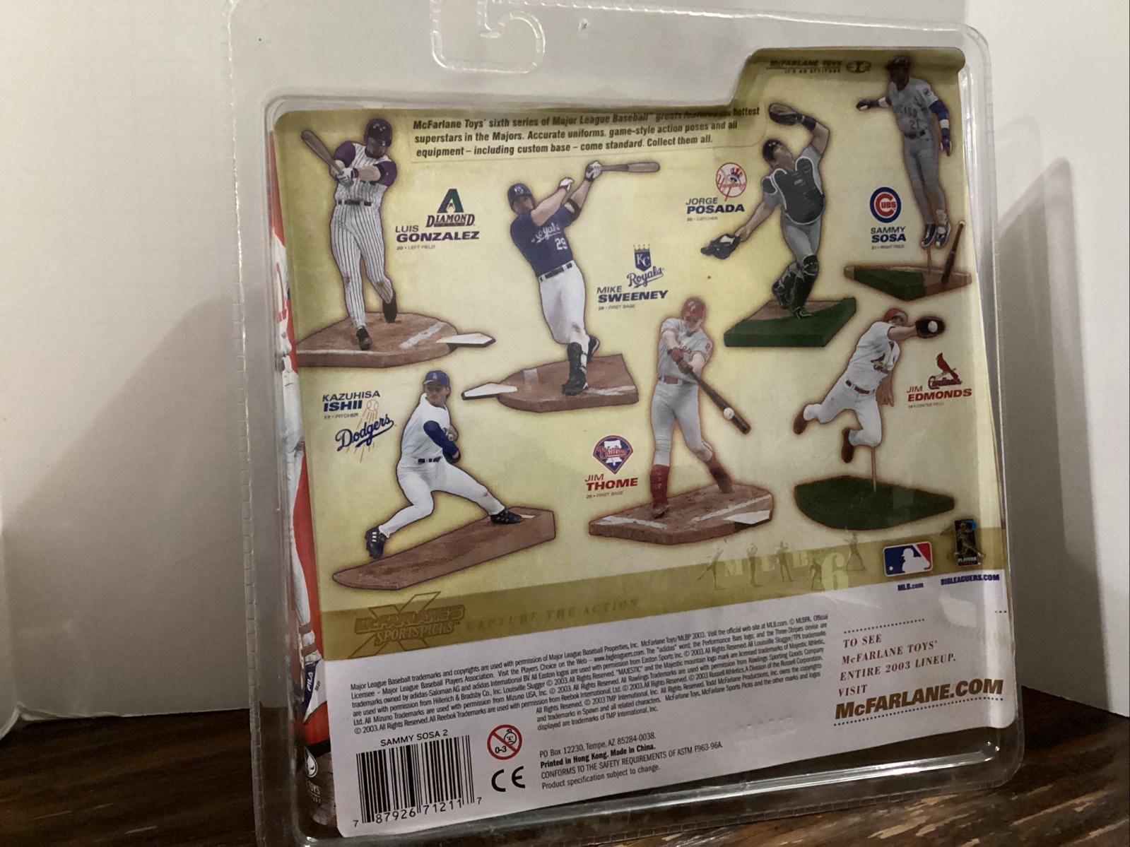 McFarlane&rsquo;s MLB Chicago Cubs Action Figure Sammy Sosa Pinstripes Variant Sealed