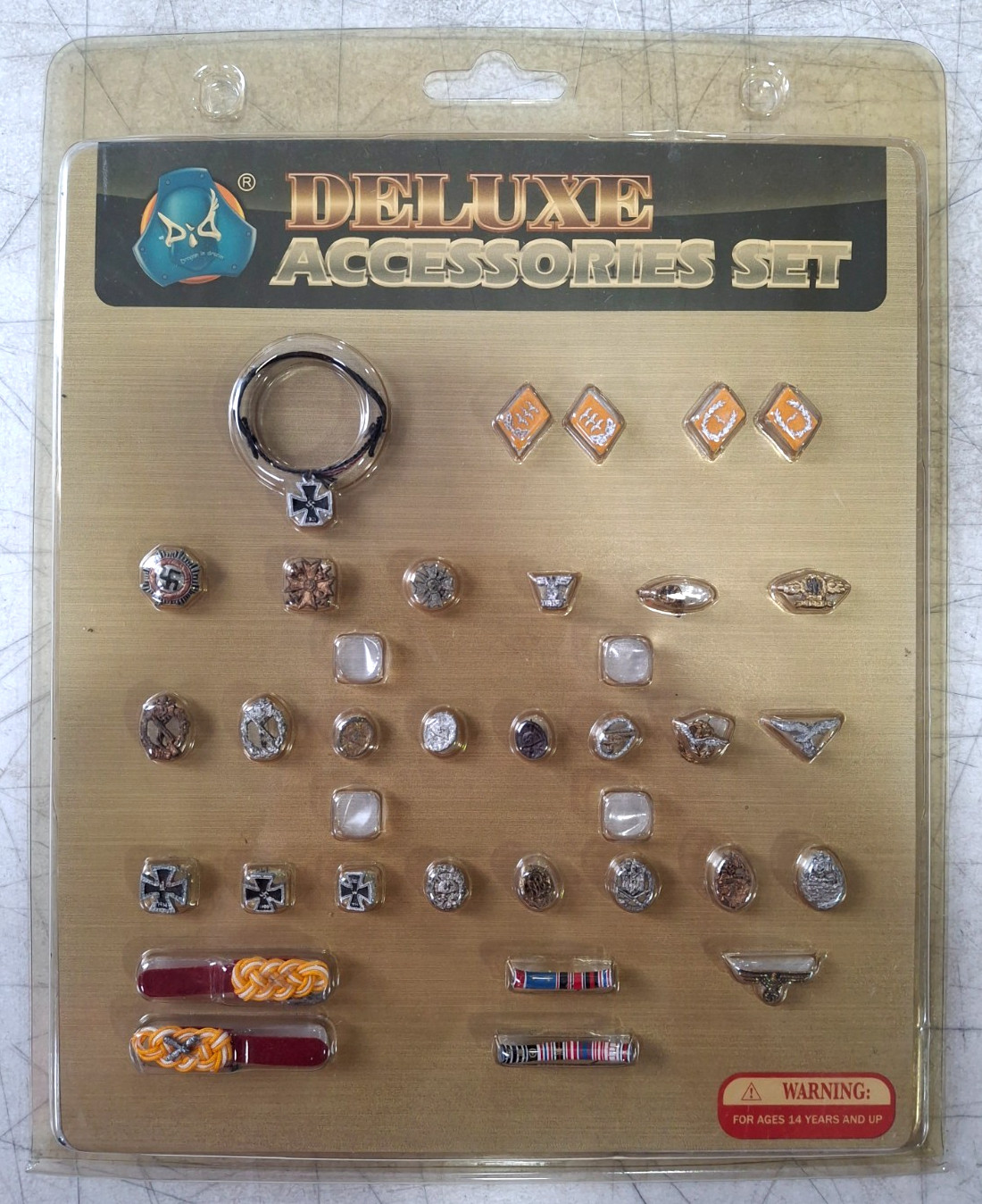DID 1/6 Scale Deluxe Accessories Set WWII Insignias Medals for 12&Prime; Figure E60044