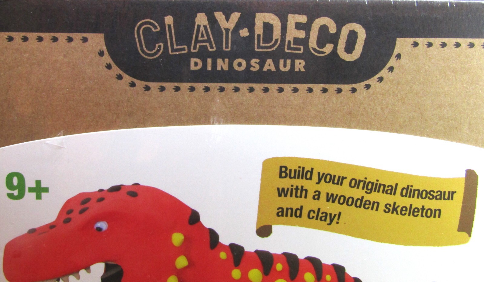 Clay-Deco Dinosaur, T-Rex, Build your own Dinosaur with Wood and Clay.