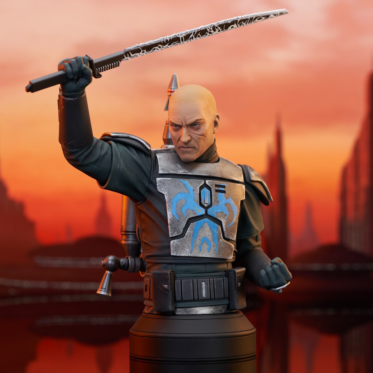 GENTLE GIANT STAR WARS THE CLONE WARS PRE VIZSLA 1/6 BUST SDCC 2022 NEW *US*