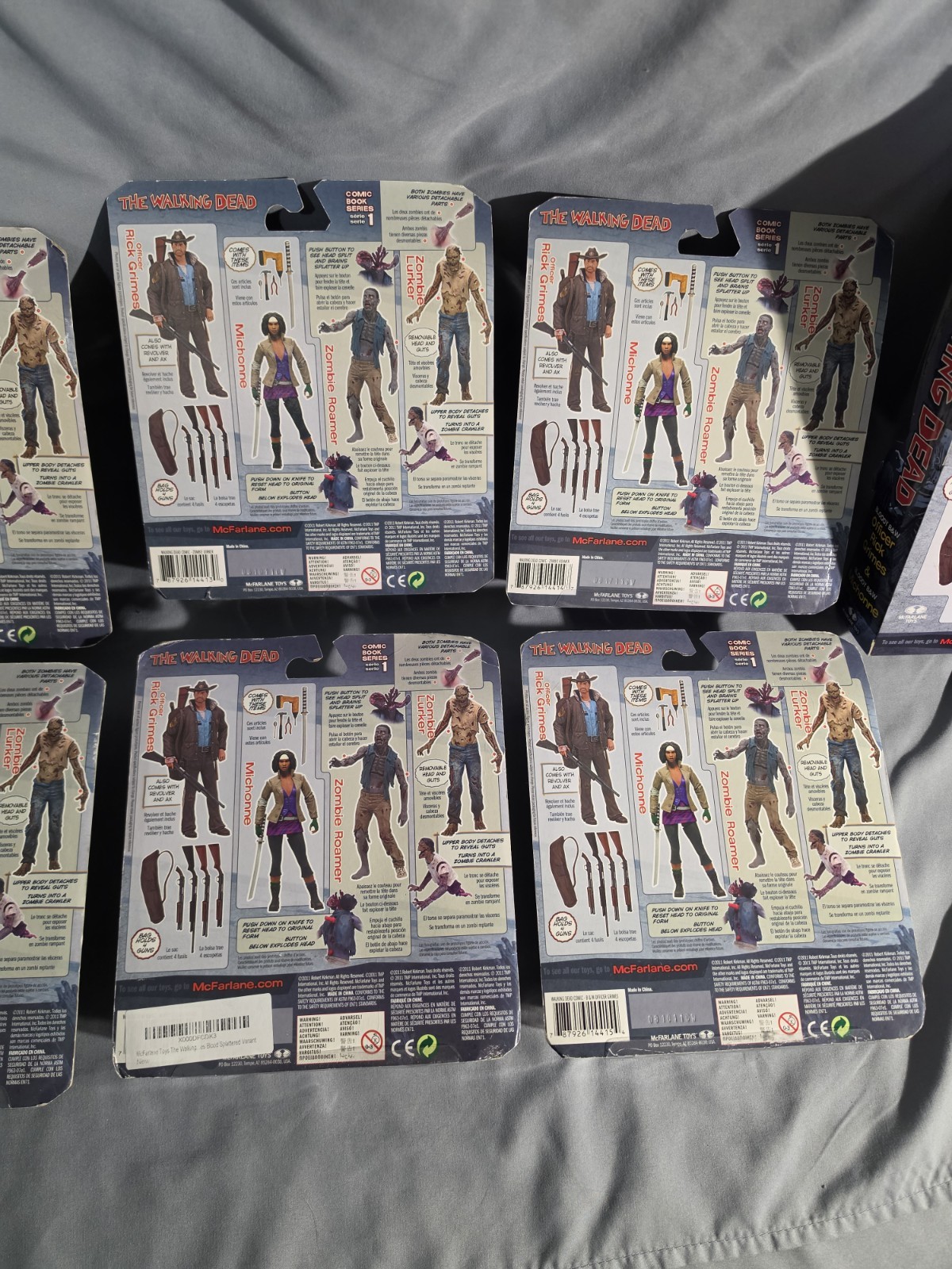 McFarlane Toys The Walking Dead Comic Book Series 1 and Boxed Sets Damaged Boxes