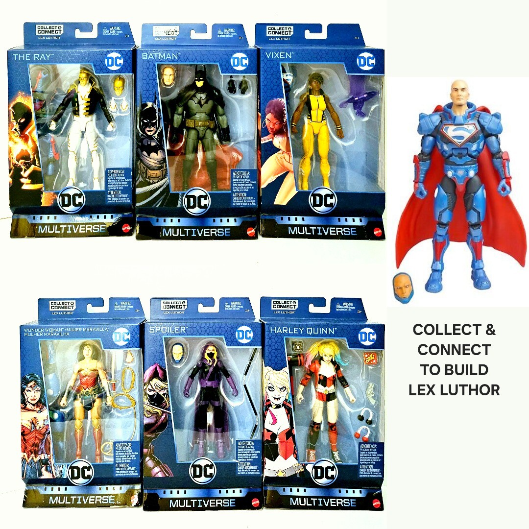 DC MULTIVERSE BAF LEX LUTHOR WAVE BATMAN RAY SPOILER VIXEN WONDER WOMAN HARLEY