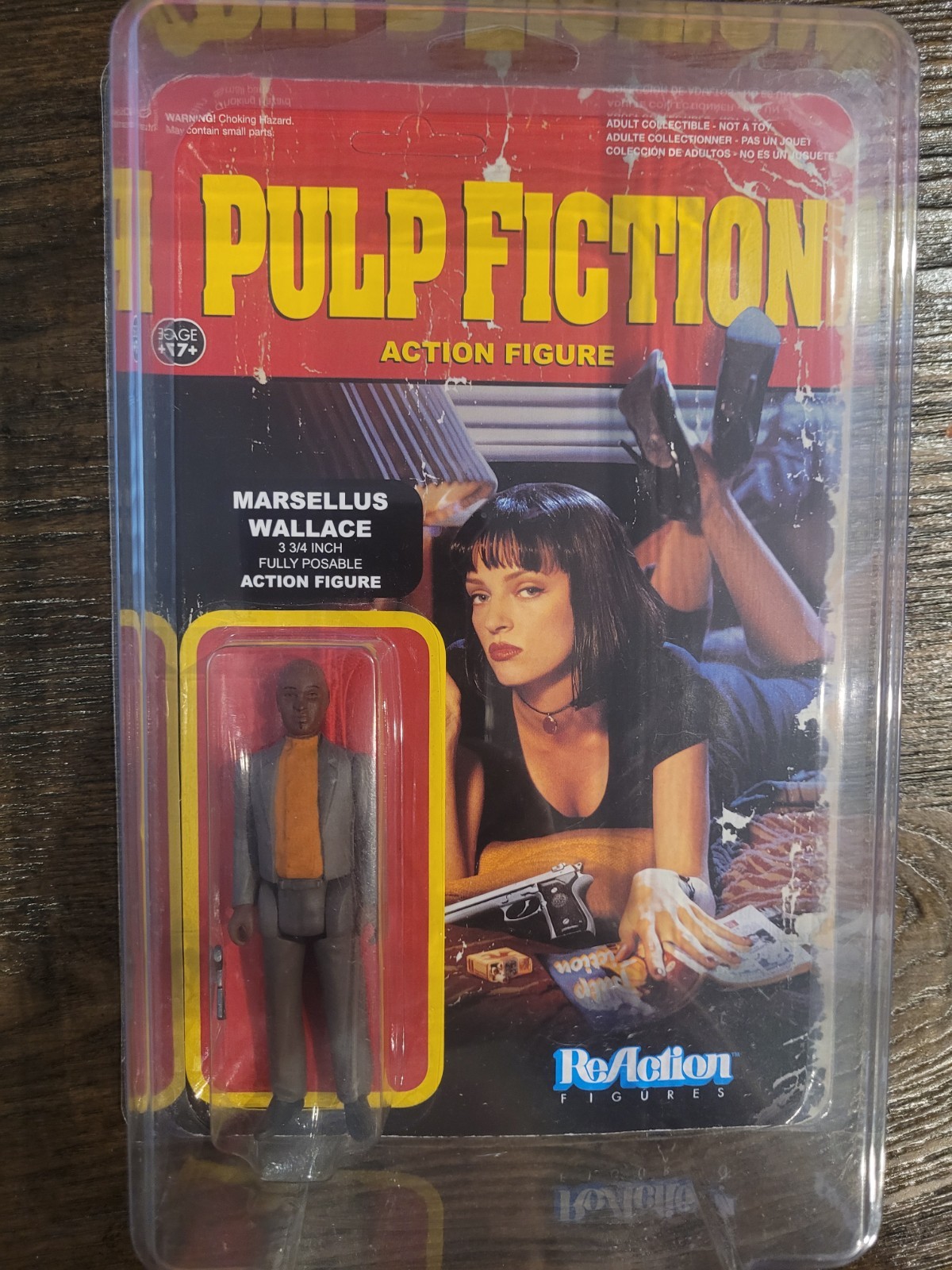 Funko ReAction Pulp Fiction Marsellus Wallace Action Figure Super 7 Unpunched