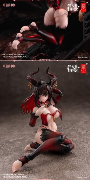 AUTHENTIC Snail Shell Succubus Lustia 2nd Phase 1/12 Action Figure Red & Feet Pk