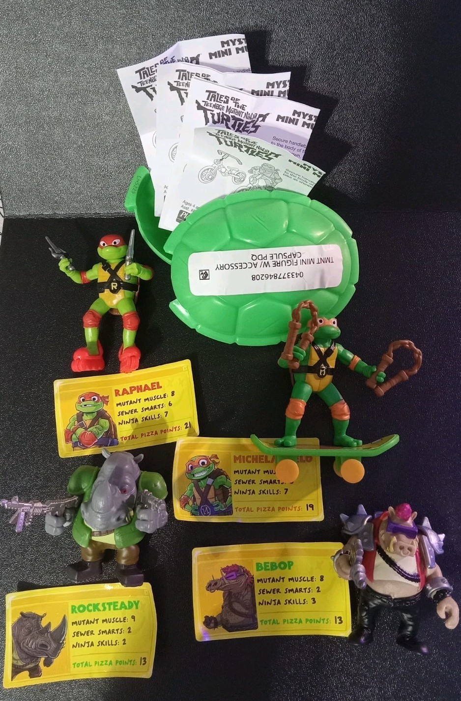 4x Tales of The Teenage Mutant Ninja Turtles Mystery Mini Mutants (Wave 1: 4/6)