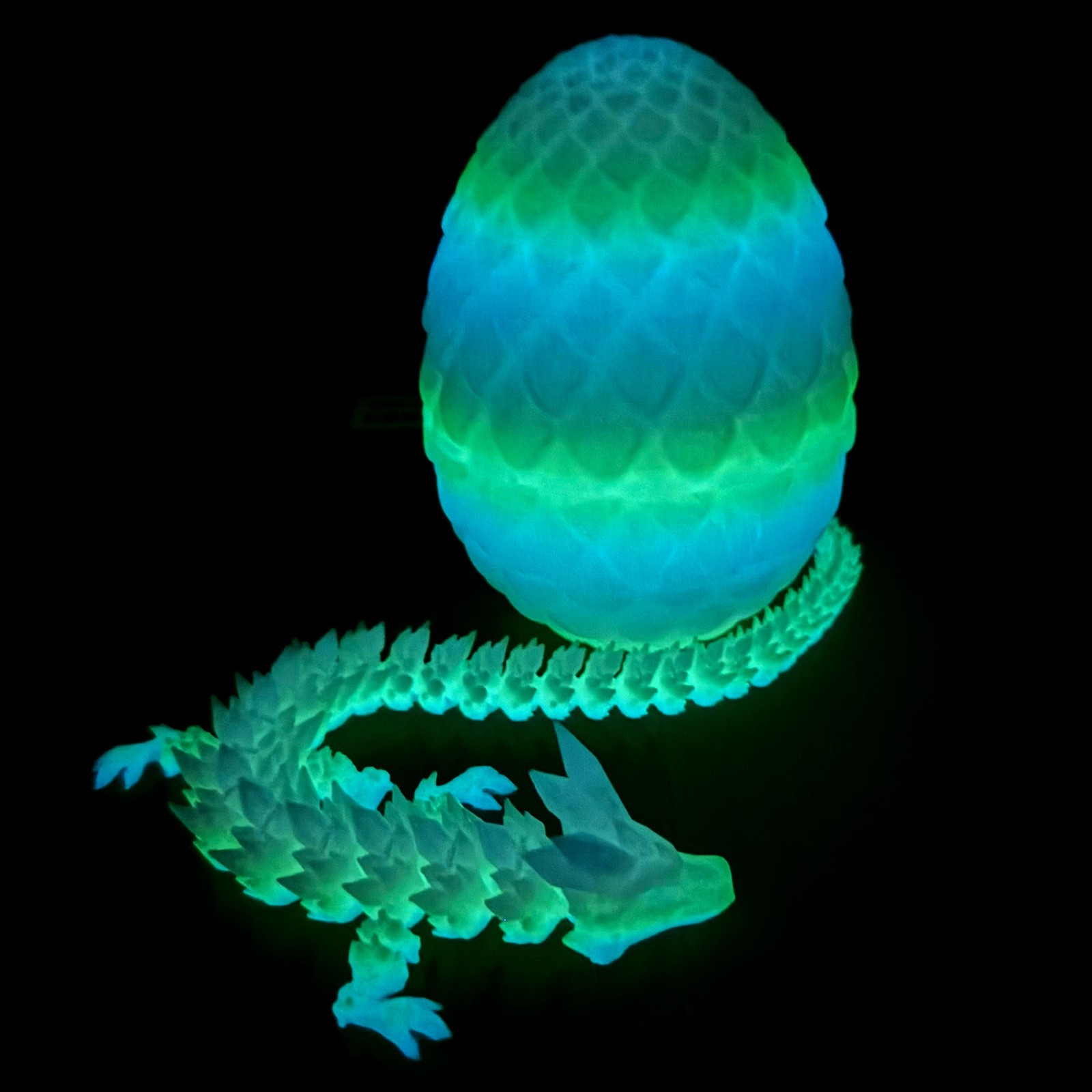 3D Printed Crystal Egg Model,Articulated Animals figure,Fidget Toys Home Decor