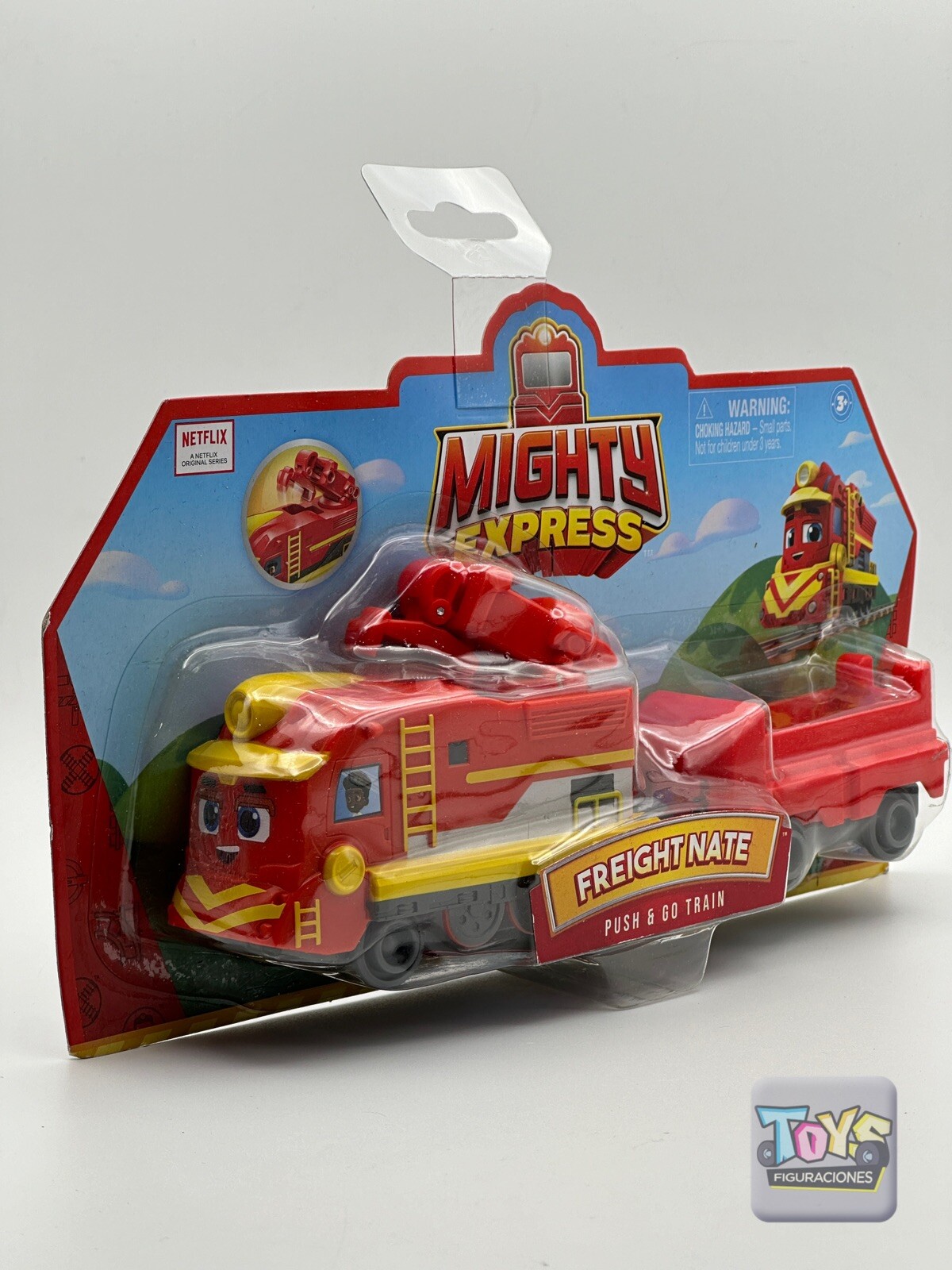 NEW Mighty Express Freight Nate & Cargo Car Train Push/Go Netflix Series 2022