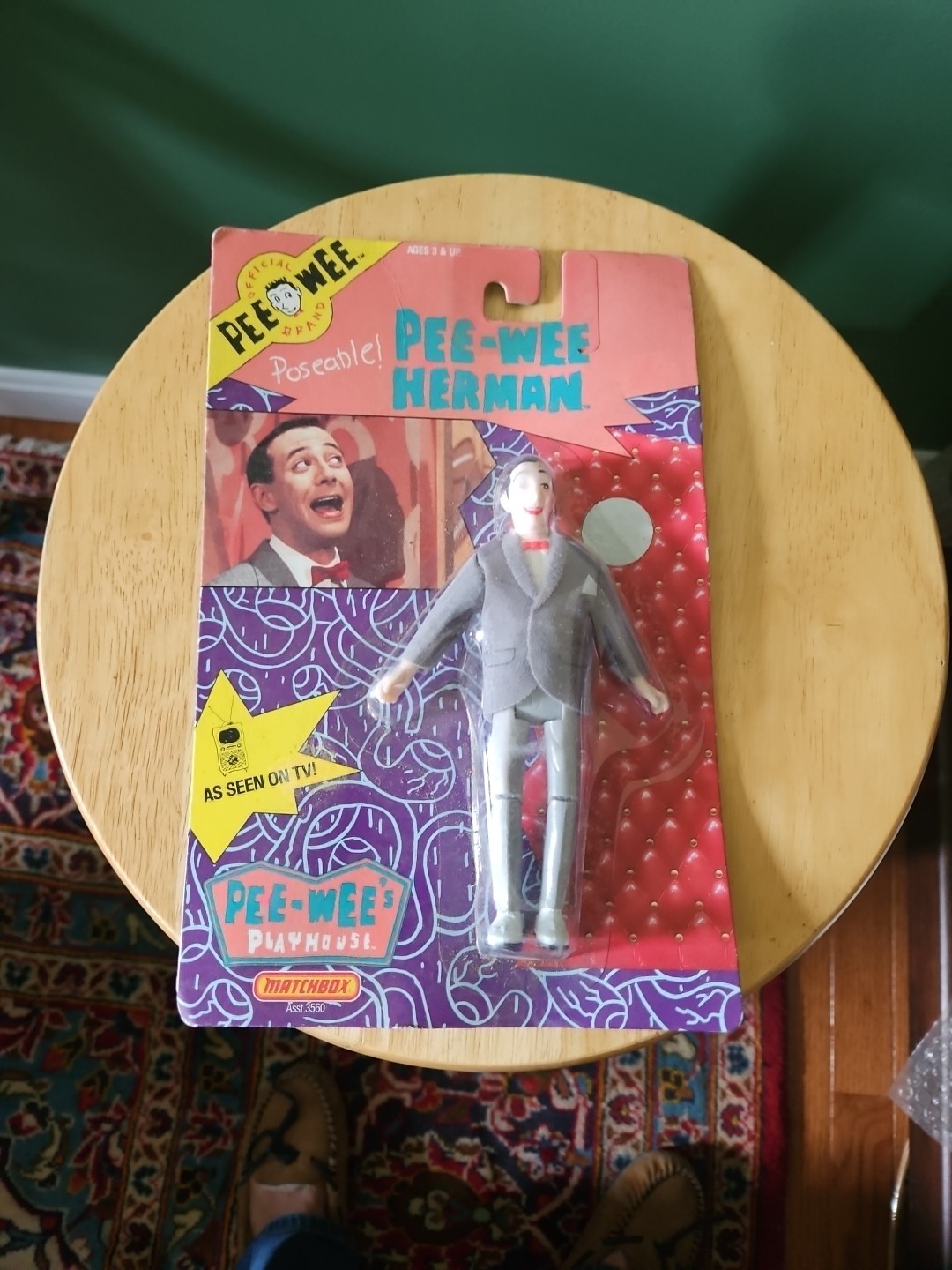 Vintage 1988 Matchbox Pee Wee Herman 6&Prime; Poseable Action Figure New in Package