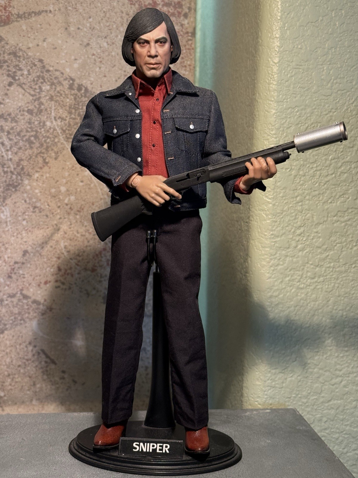Super Rare Custom Iris Balloonman Anton Chigurh No Country For Old Men 1/6Figure