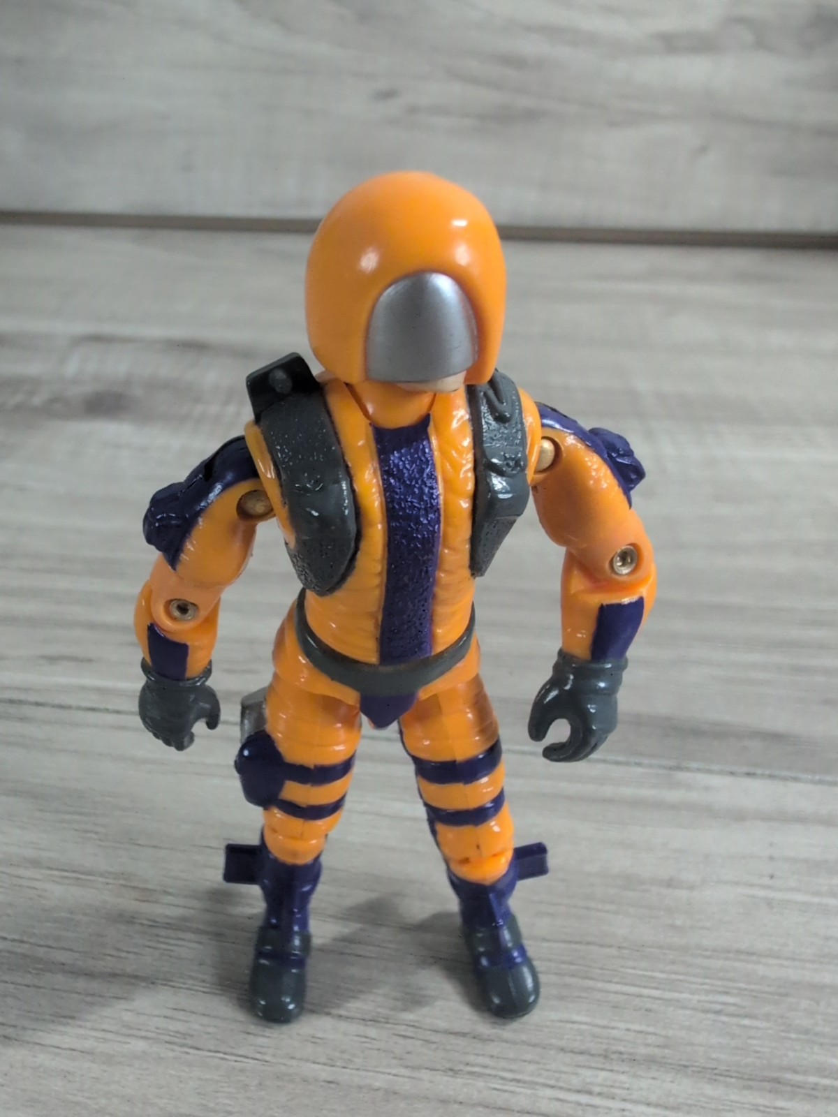Vintage 1989 Hasbro G.I. Joe Cobra Heat Viper 4&Prime; Action Figure