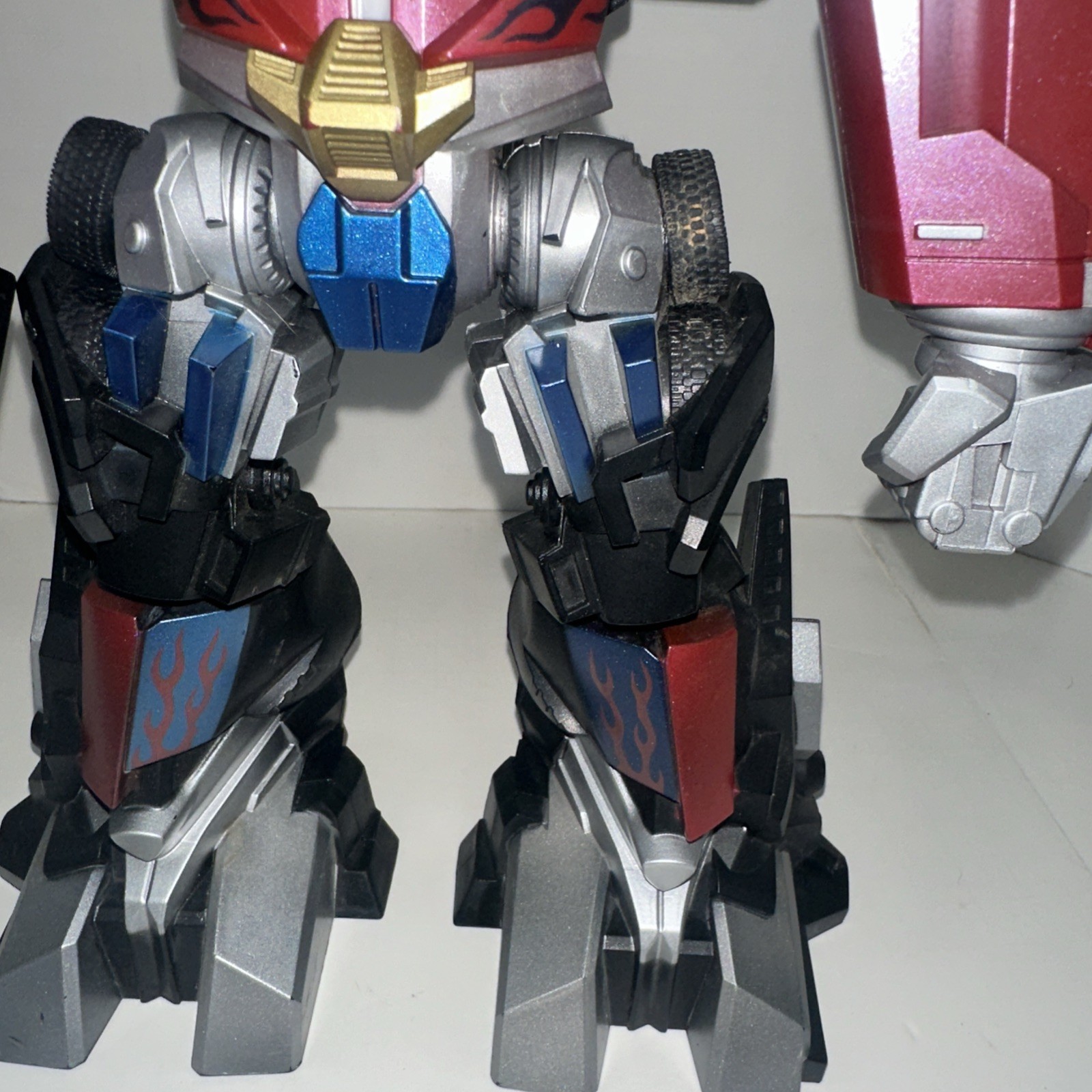 2008 Hasbro Optimus Prime Transformers Mega Power Bots Jet UPS Untested As Is