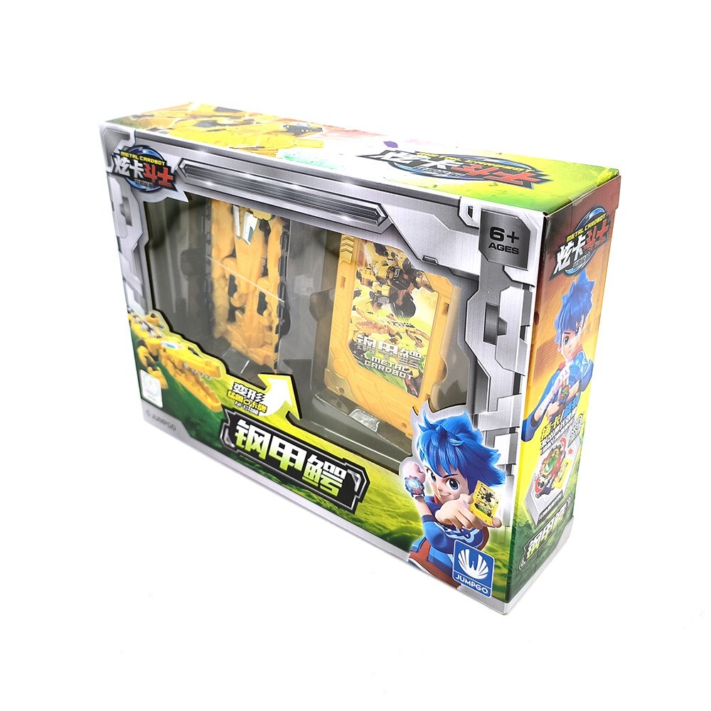 Metal CardBot Toy Beast Transform Robot Card Animal Model For Boy Kids Toy Gift