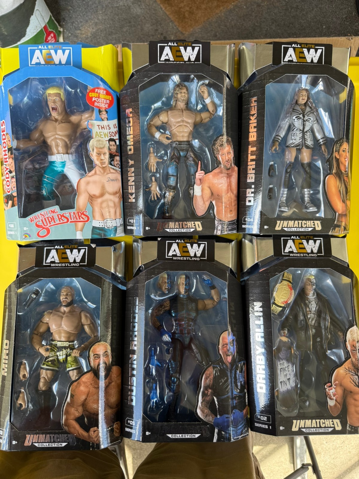 AEW Jazwares Unmatched Series 1 – Complete Set – Cody Omega Britt Miro Darby