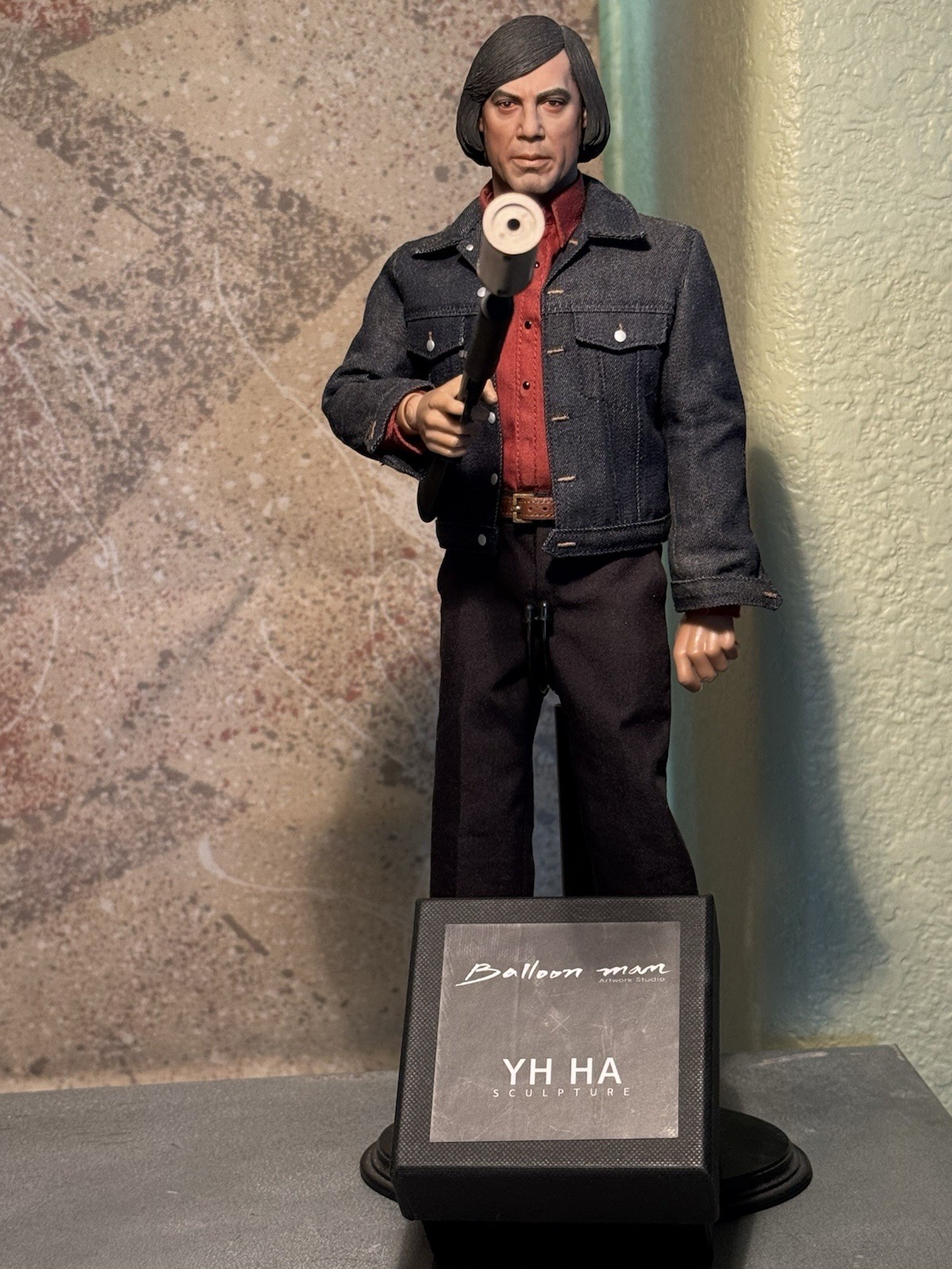 Super Rare Custom Iris Balloonman Anton Chigurh No Country For Old Men 1/6Figure