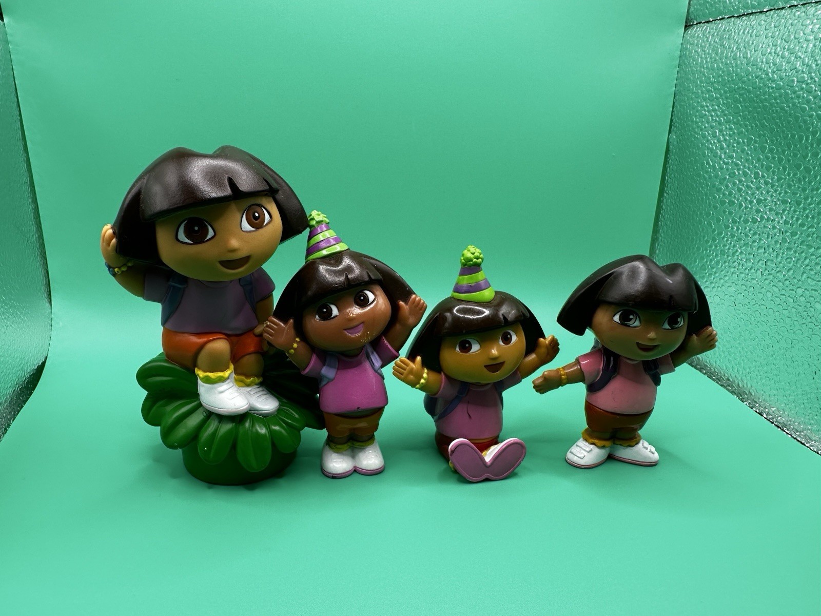 Viacom 2003 Dora The Explorer Mega Bloks Toy Or Cake Topper Figure 4 PC