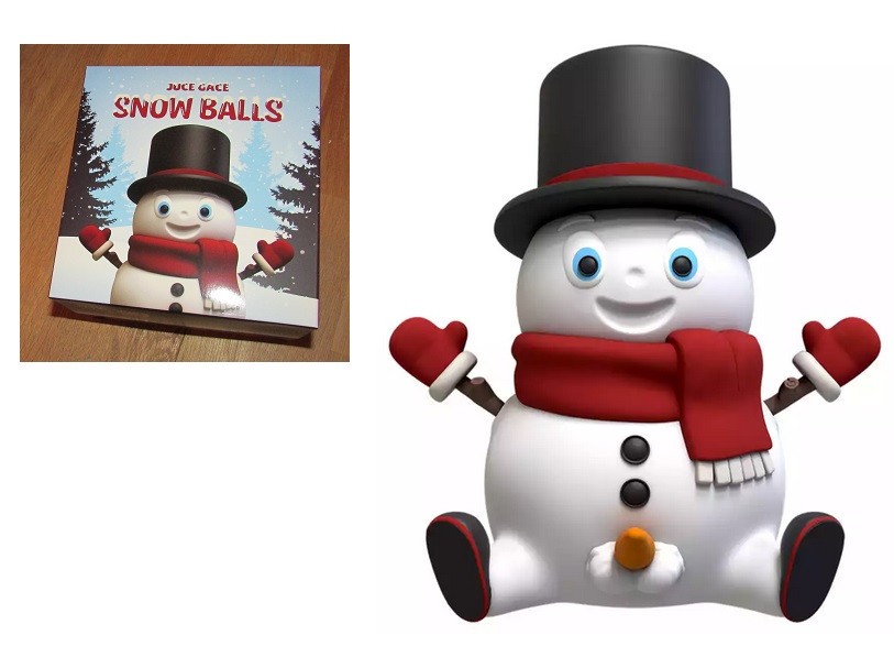 New in package Mighty Jaxx Juce Gace Snow Balls Designer Figure Limited Edition